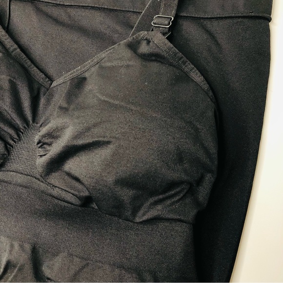 Bundle (3) ILoveSIA Maternity Nursing Tank Top Black Built In Bra, Clips, Soft - Picture 5 of 10